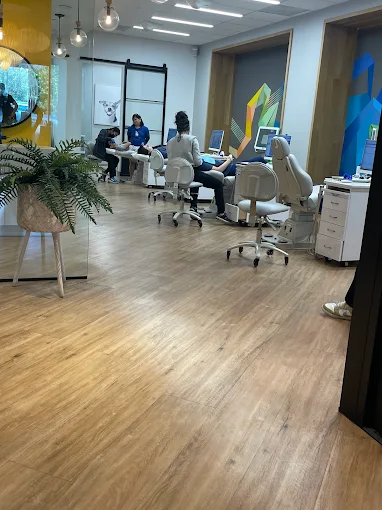 Exterior of TruSmile Orthodontics Long Beach office, with signage and front entrance visible